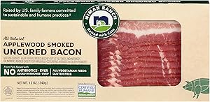 Niman Ranch Uncured Applewood Smoked Bacon, 0.75 lb
