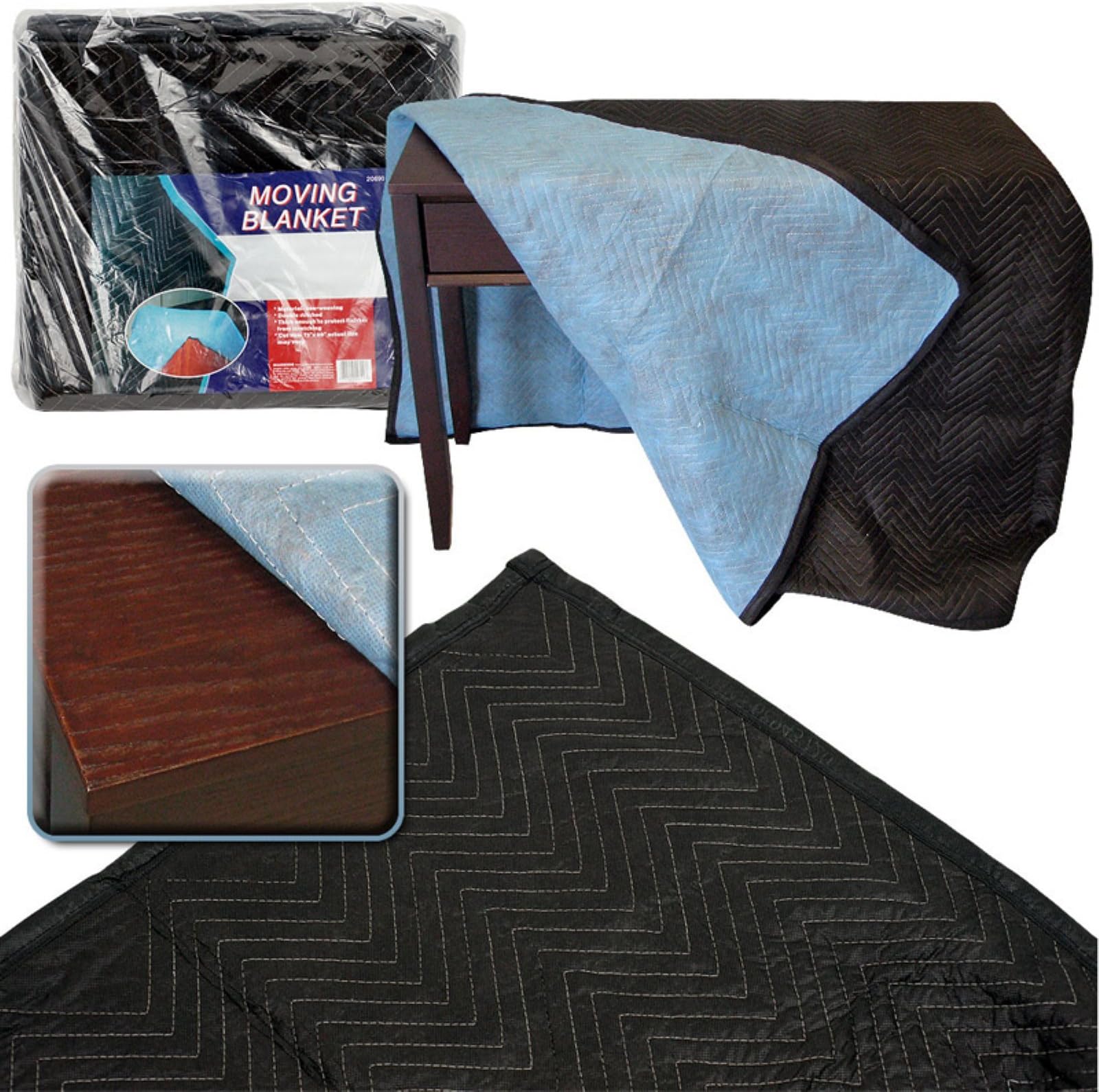 'Mover's Choice' Large Padded Moving - Furniture Blanket - 80" X 72"