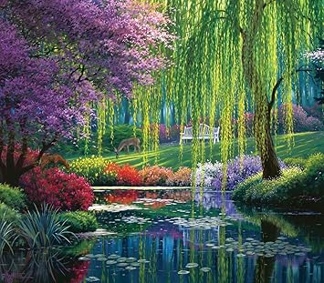 Willow Pond 300 Piece Jigsaw Puzzle by SunsOut Willow Tree 21 Piece Nativity Set By Susan Lordi Includes Peace On Ear