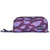 JanSport Perfect Pouch &ndash; Accordion Opening, Single Compartment with 3 Dividers, Small Velcro Internal Pocket, Flutter By Purple