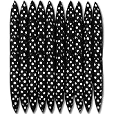 Bememo 40 Pieces Soft Curlers Hair Rollers Overnight, Polka Dot, Black | Heatless Overnight Curls, Soft Satin Sponge Rollers 