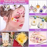 Cruzix 140 Pieces Dried Pressed Flowers for Resin DIY Crafts view 5