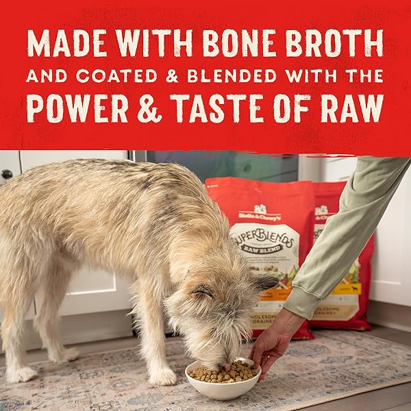 STELLA & CHEWY’S SUPERBLENDS RAW BLEND WHOLESOME GRAINS WILD-CAUGHT WHITEFISH & SALMON RECIPE WITH SUPERFOODS, 3.25 LB. BAG