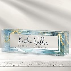 Custom Office Name Plate for Desk - Desk Name Plate