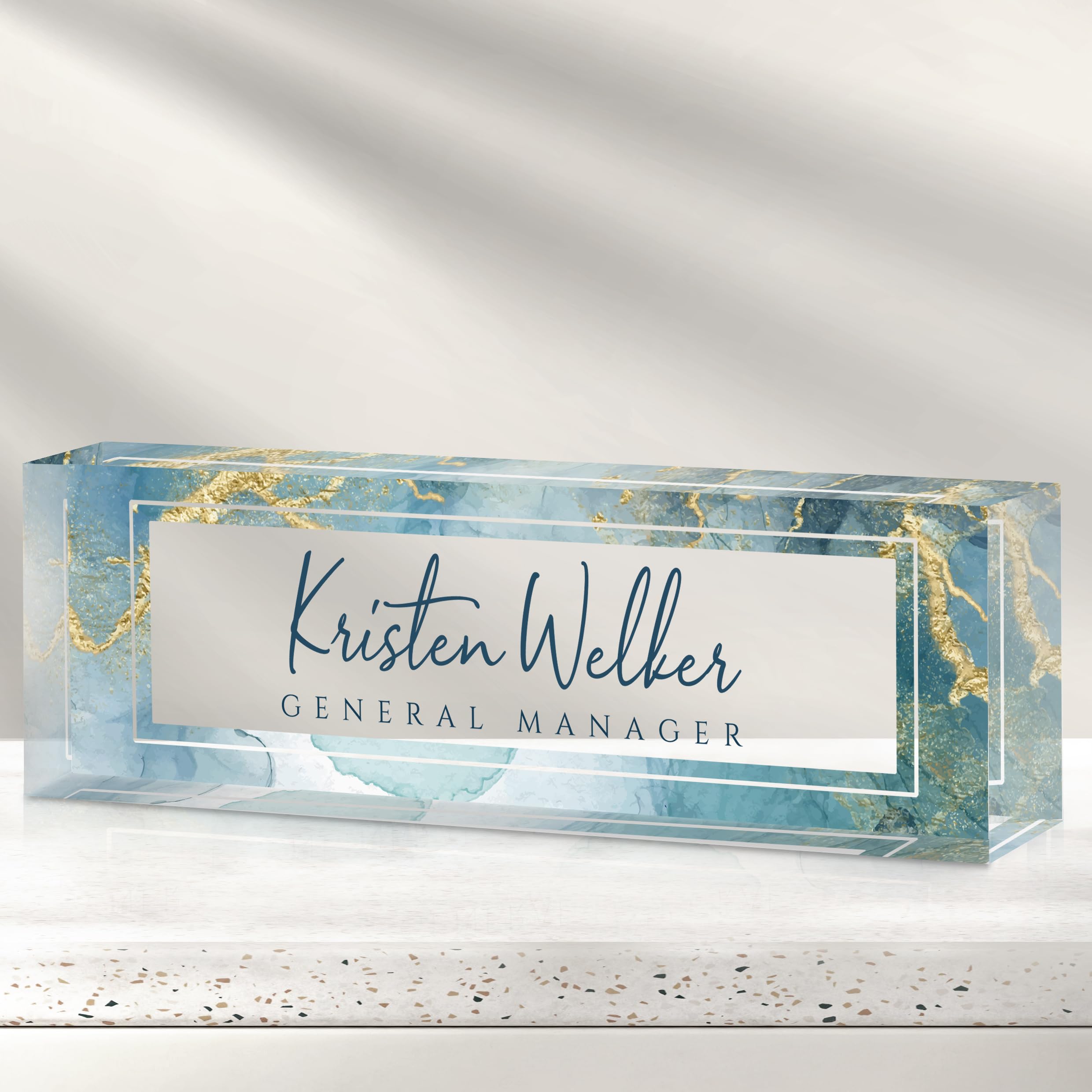 Custom Office Name Plate for Desk - Desk Name Plate