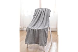 Bath Towel Large Soft Absorbent Quick Dry Lightweight Body Towel for Bathroom Shower Home Spa Travel Gym (Grey)