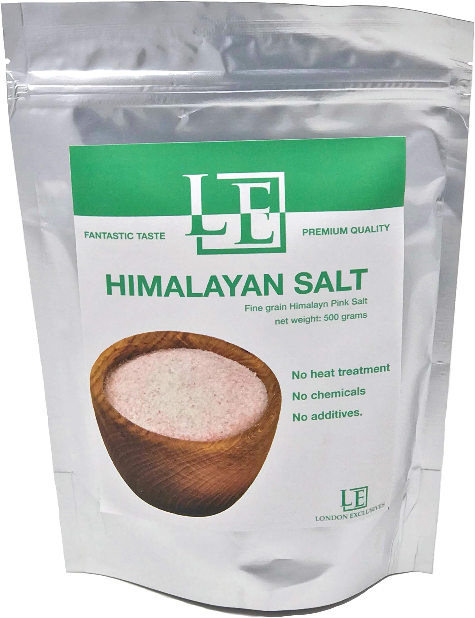 LE Pink Authentic Himalayan Coarse Salt Extra-Fine Grain. Incredible Taste. Rich in Nutrients and Minerals to Improve Your Health. Best Value (500)