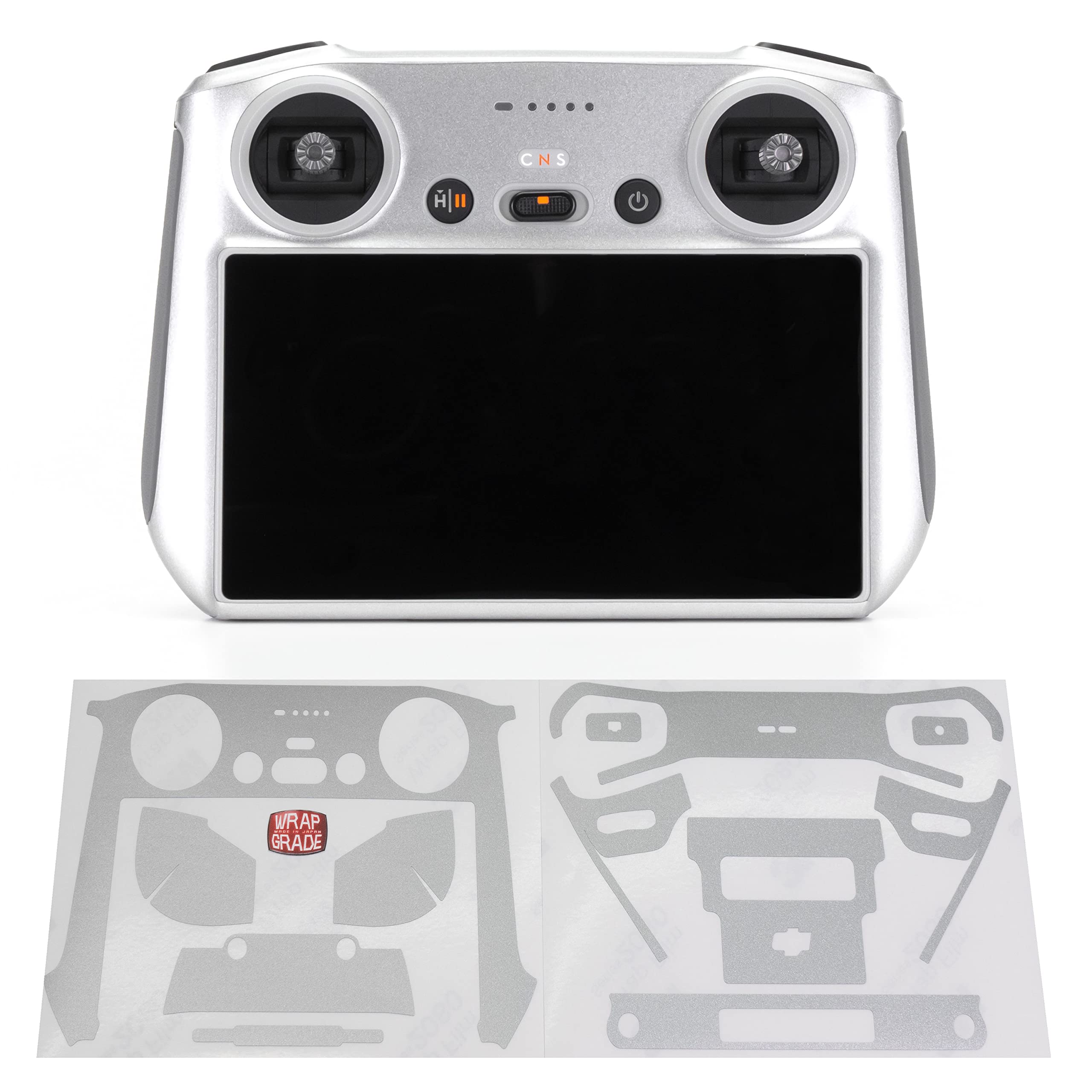 WRAPGRADE Skin Stickers compatible with DJI RC (AIRFORCE SILVER)