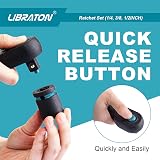 LIBRATON Ratchet Set 3 Pcs 1/4 3/8 1/2 Drive 72-Tooth Quick Release view 3