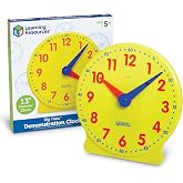 Learning Resources Big Time Demonstration Clock | Teacher Classroom Must Haves, Kids Analog Clock, Learn to Tell Time Toys, Elementary Math Manipulatives, Montessori, Ages 5+