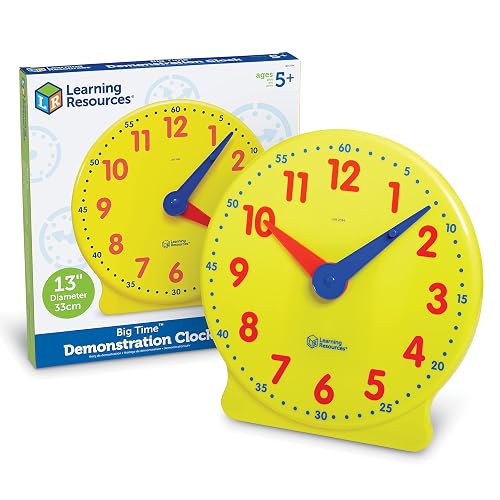 Learning Resources Big Time Learning Clock - Teacher Classroom Must ...