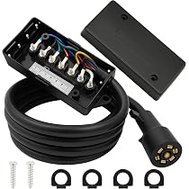 PEAKTOW Heavy Duty Weatherproof Corrosion Resistant 7-Way 8Ft