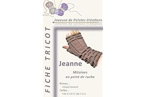Jeanne: Fiche Tricot (Les Fiches Tricot de Joueuse de Pelotes t. 8) (French Edition)