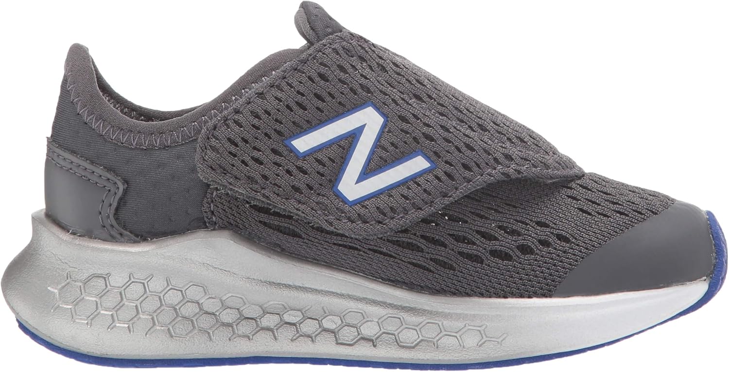new balance kid's fresh foam fast v1 hook and loop running shoe