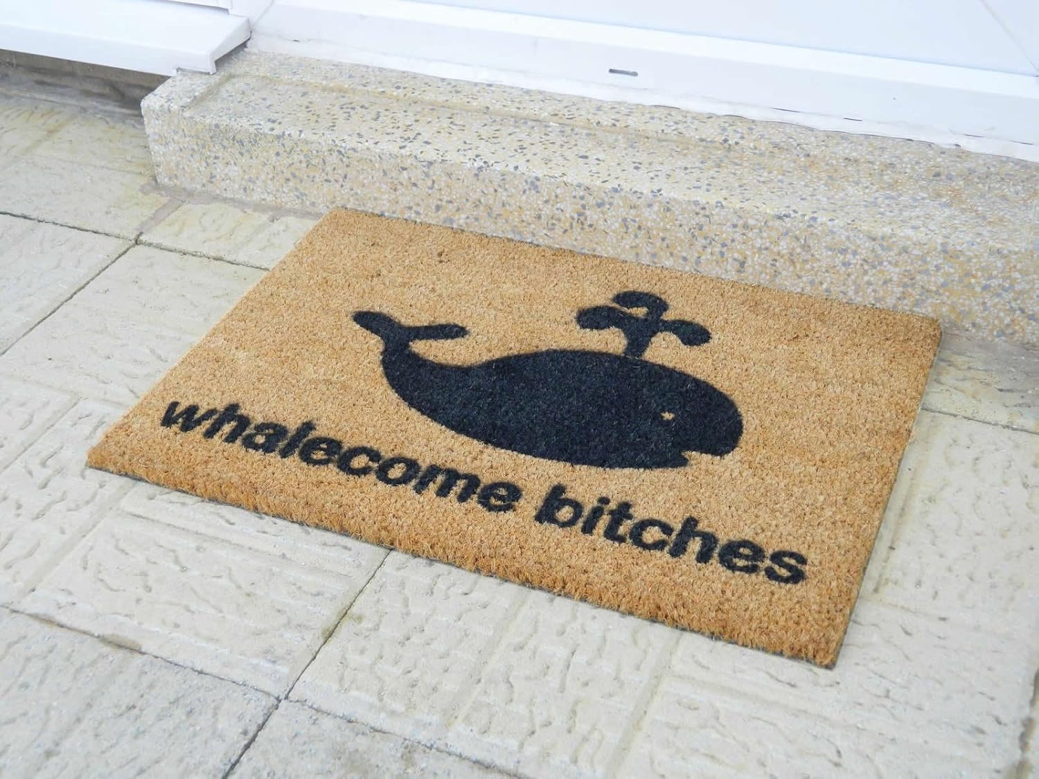 CKB Ltd® Funny Door Mat Outdoor Indoor Front Coir Doormat Typography