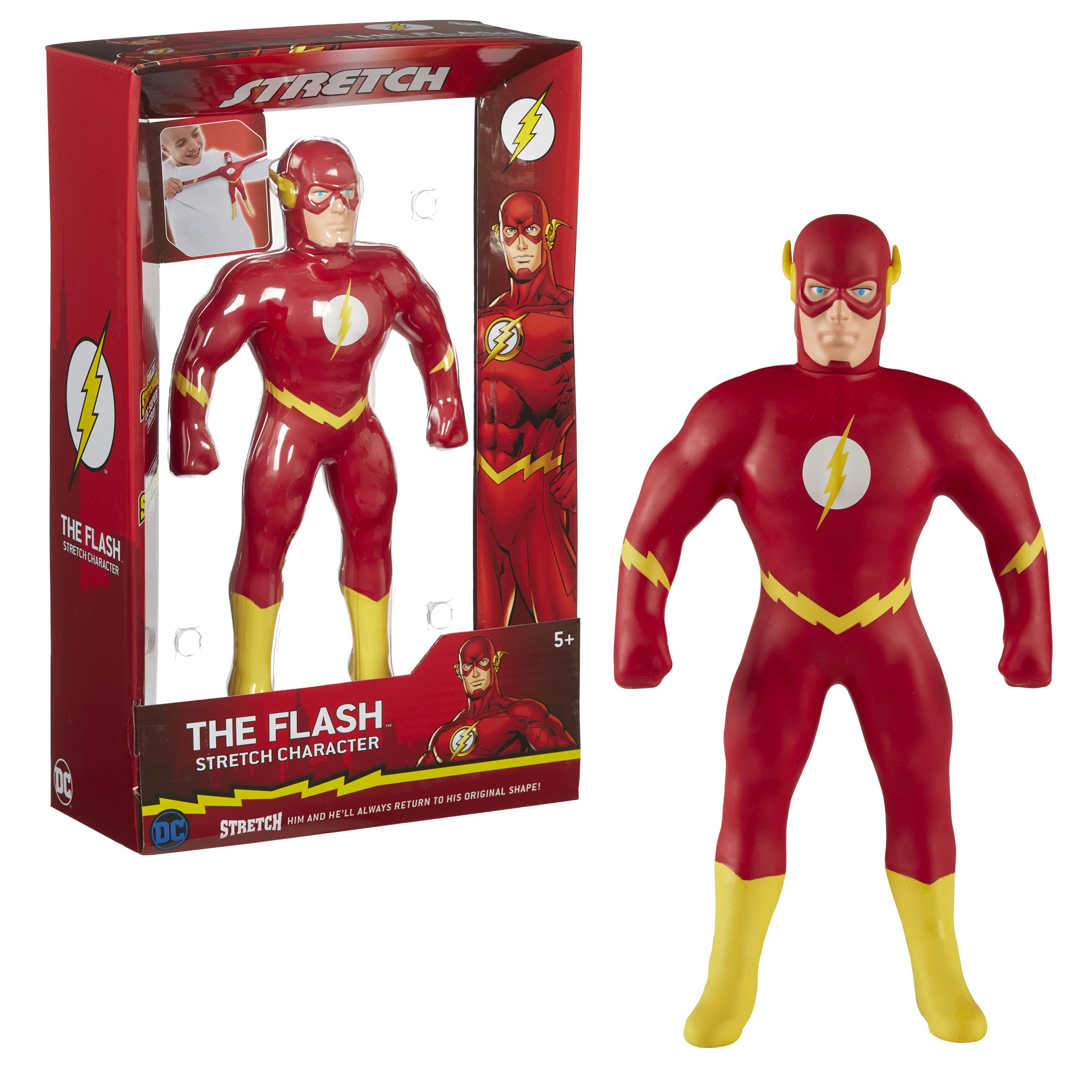 Stretch THE FLASH LARGE TOY. AMAZING FUN. DC SUPERHERO TOY. BOYS PRESENT. SUPERHERO TOYS.