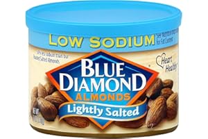 Blue Diamond Almonds, Lightly Salted, Low Sodium, 6 Ounce