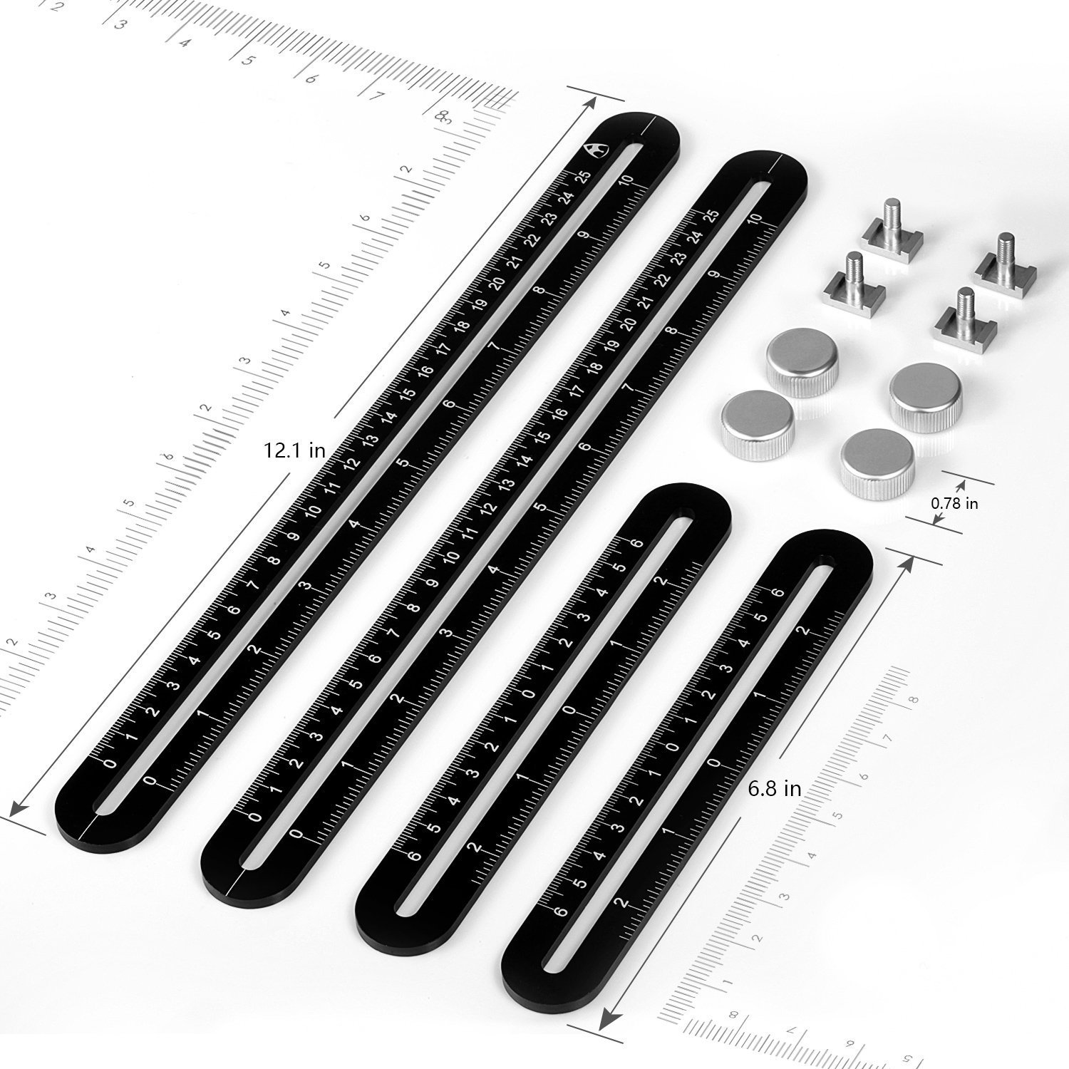 Best Angleizer Template Tool - Premium Aluminum Alloy Material - Multi-Angle Measuring Ruler For Builders, Handymen, Craftsmen or Engineer and more by FLISOR