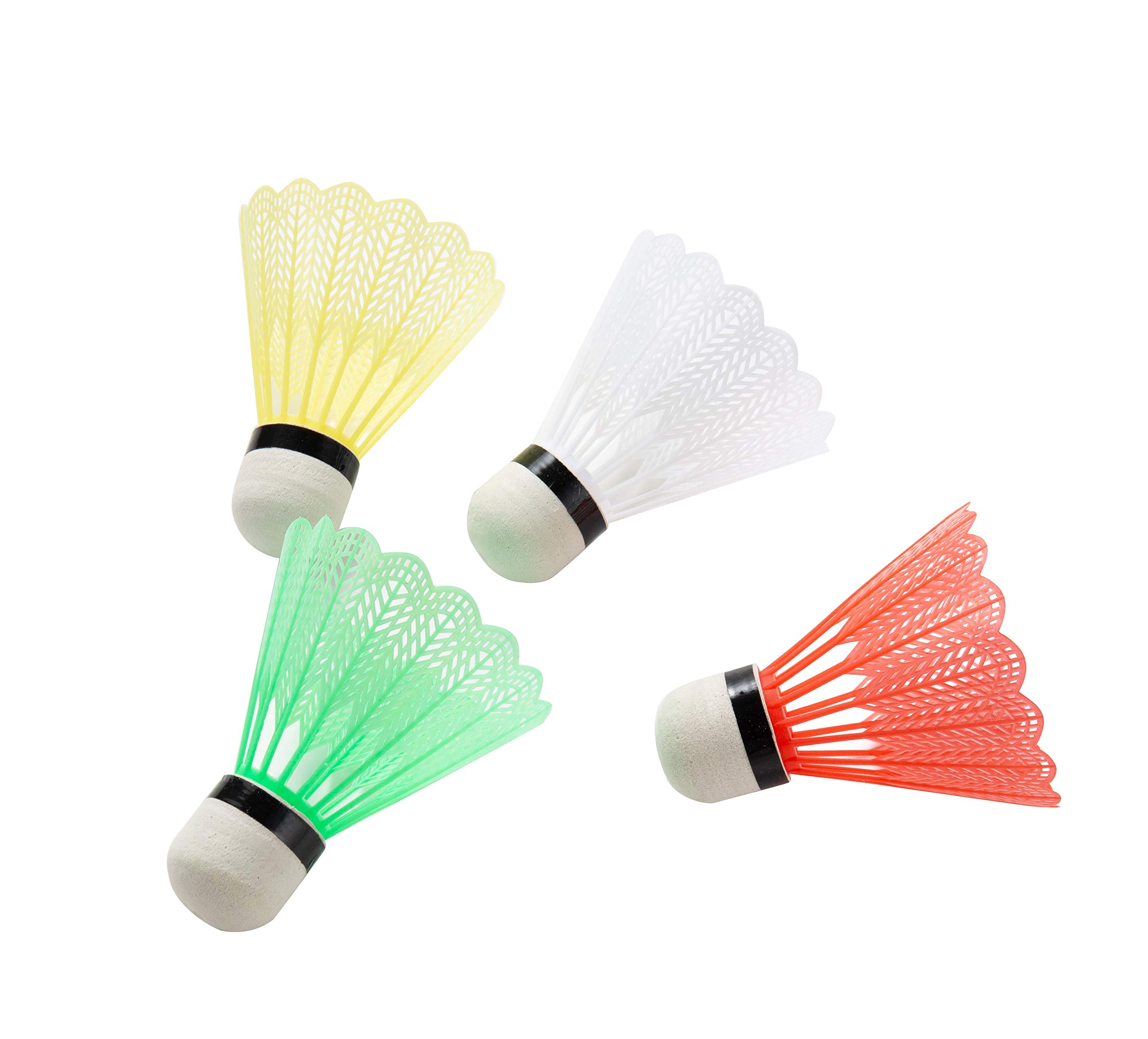 Komonee 12 x Badminton Shuttlecocks Mixed Colour In Tube for Outdoor and Indoor Sport Exercise