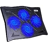 HAVIT HV-F2063A Cooling Pad for 14-17 Inch Laptops with Four 110mm Fans at 1100 RPM (Black)
