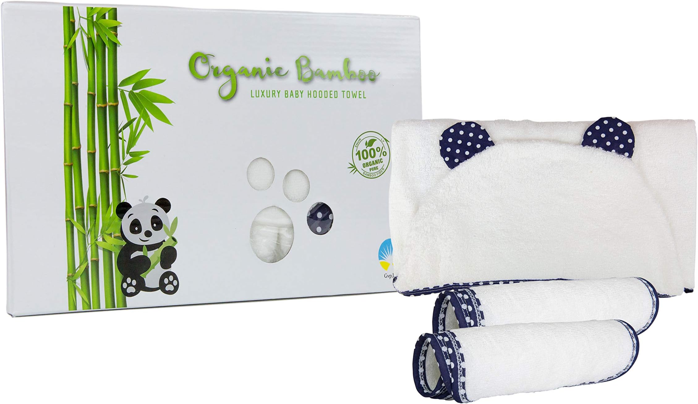 Baby Bamboo Hooded Towel, Bath-Hooded Towels for Infant & Toddler Boys & Girls (Extra Soft)
