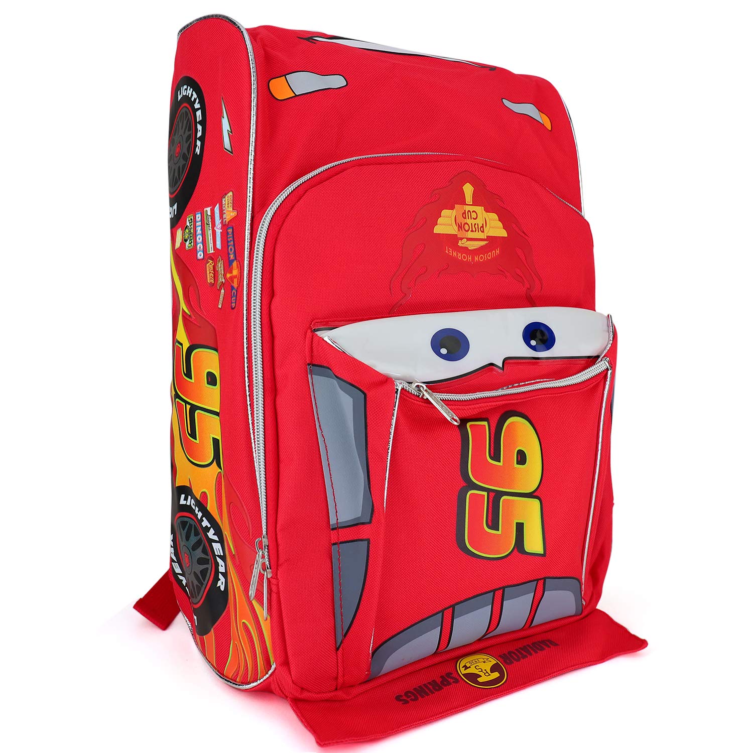Photo 1 of **HANDLE IS TORN, NOT STRAPS** Trendy Apparel Shop Kid's Boys 95 Radiator Springs Car Shaped 16" Backpack - Red