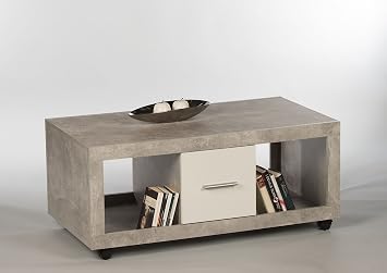 Stella Trading Stone Couchtisch Betonweiss Amazonde Küche