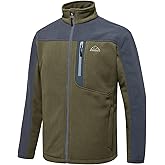 TBMPOY Men's Fleece Jackets Lightweight Full-Zip Fall Jacket Warm Winter Coats Outdoor Hiking with Pockets