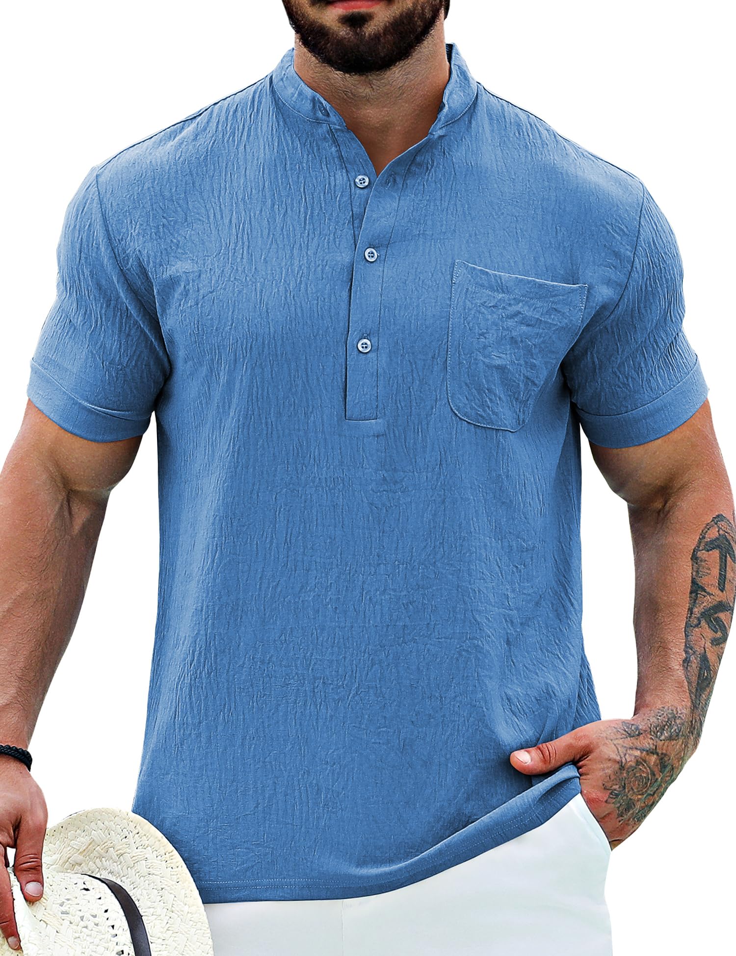 URRU Men's Quilted Sweatshirt Outdoor Fashion Curacao