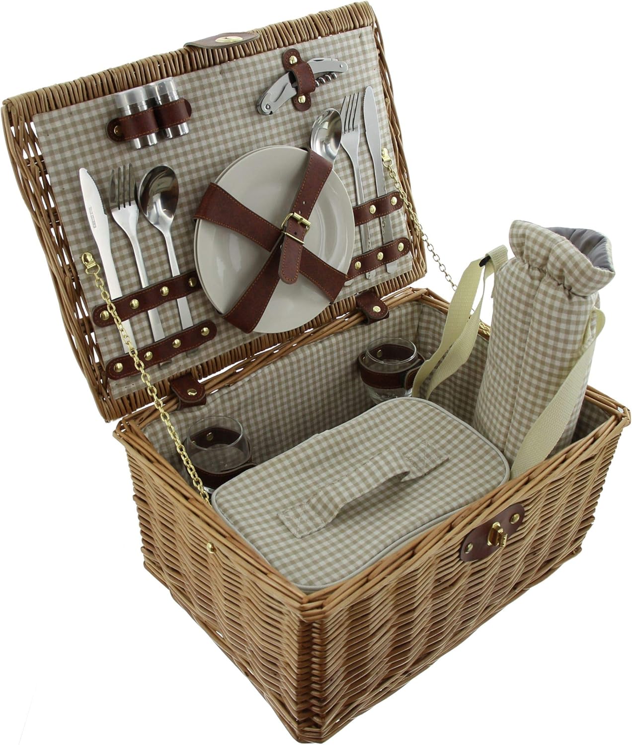 Frank Flechwaren Duo Picnic Basket 16 Pieces Amazon.co.uk Kitchen & Home