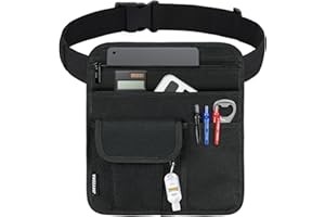 Jaffzora Server Waist Pouch,Restaurant Waitress Accessories Bag,Utility Money Bag Working Serving Apron for Waiter Waitress