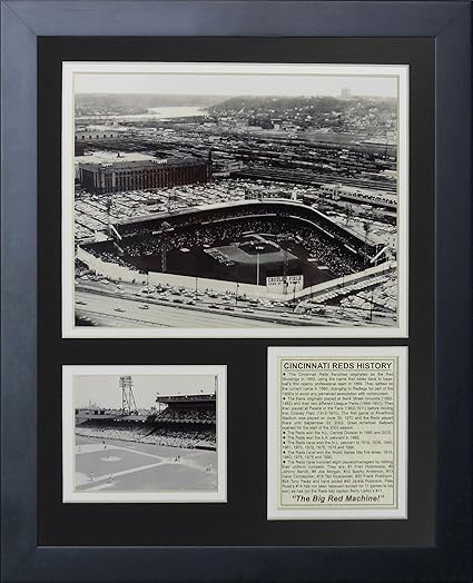 Amazon Com Cincinnati Reds Crosley Field 11 X 14 Framed Photo Collage By Legends Never Die Inc Sports Outdoors