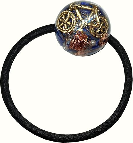 Amazon 再販 ラピスラズリ ロードバイク アクセサリー ヘアゴム 12月 誕生石 交通安全 お守り オルゴナイト ハンドメイド 交通安全 ヘアアクセサリー 通販