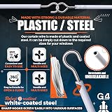 G4GADGET 2M Net Curtain Wire with 6 Hooks & 6 Eyes – Strong & Flexible view 5