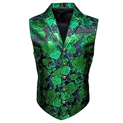 Barry.Wang Green St. Patrick's Day Victorian Vest