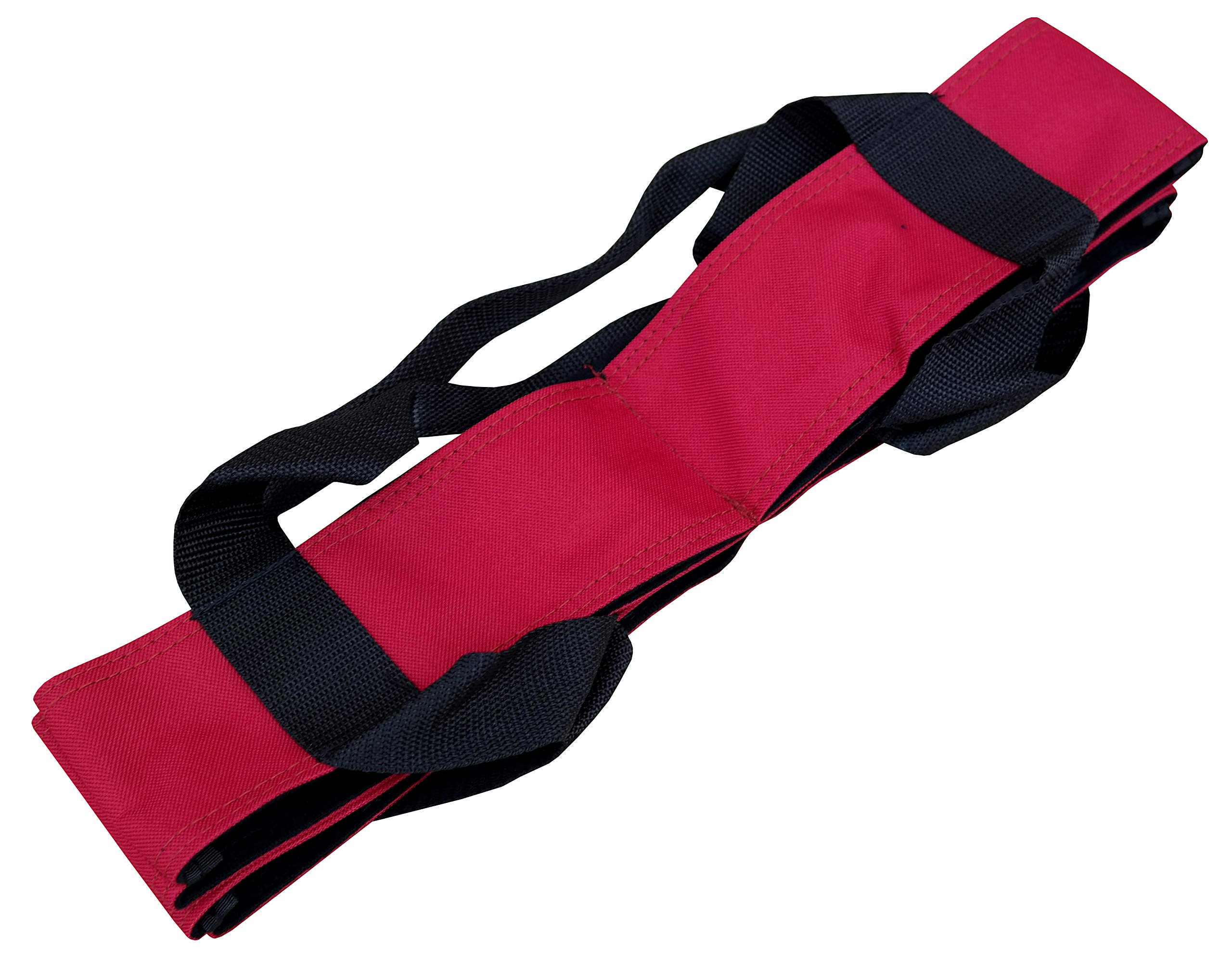 Acclaim Elsdon Nylon Four Bowl Level Lawn Flat Green Short Mat Indoor Outdoor Bowls Carrier (Red/Black)