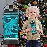 Anywin Dinosaur Bottle Gifts, Dinosaur Glowing Water Bottles, Light Up Dinosaur Led Night Travel Cups -Tritan BPA Free & Easy Clean & Carry Handle, Gifts for Back to School, Birthday, Xmas