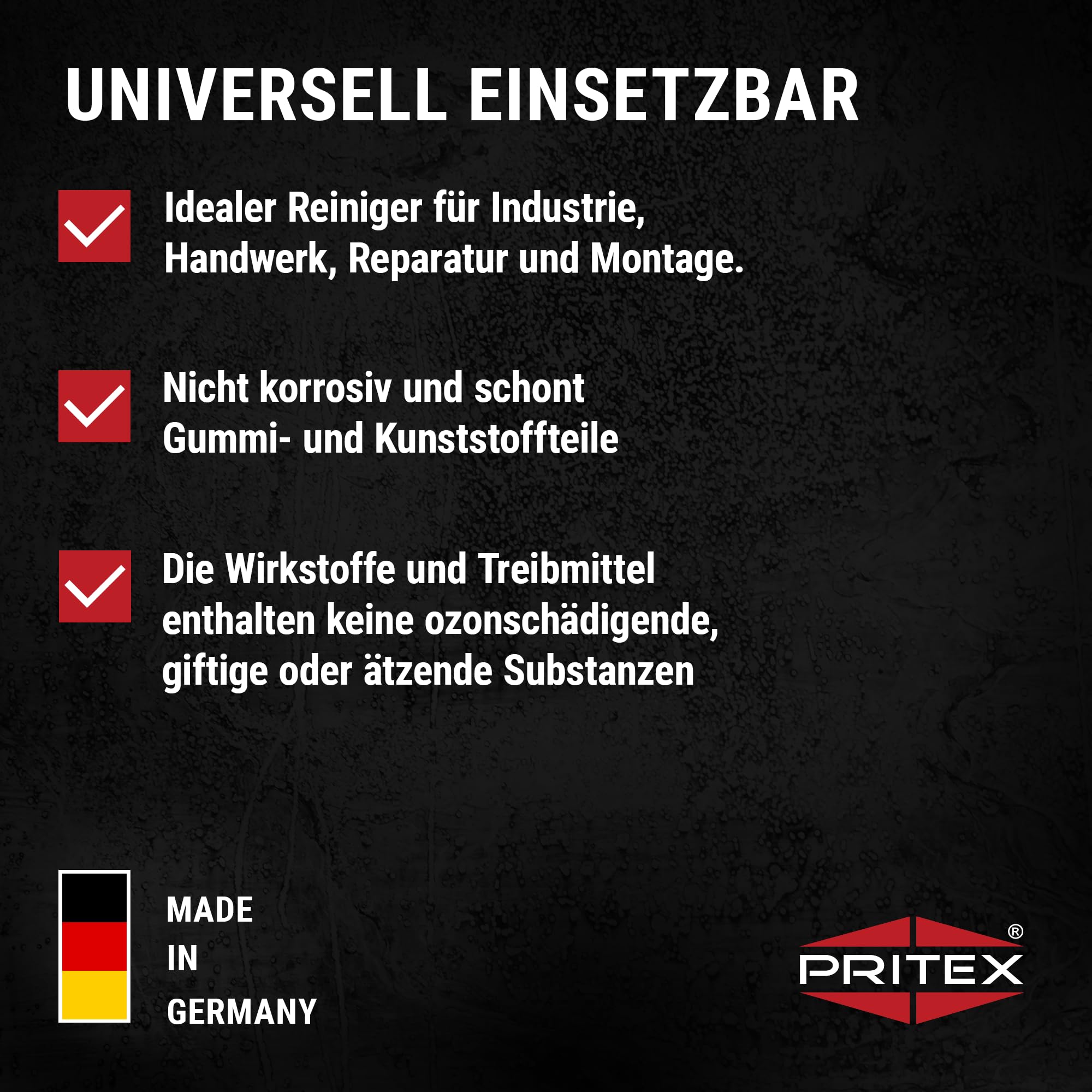 PRITEX – Bremsenreiniger Spray 2 x 500 ml – Auto Teilereiniger zur Entfettung von Bremsen, Kupplungen, Motor- & Maschinenteilen – rückstandsfrei & umweltneutral HOHE QUALITÄT 5