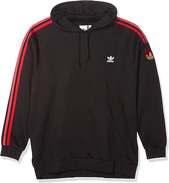 adidas trefoil stripe hoodie