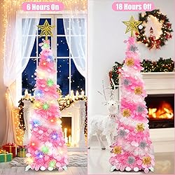 Succwoah 5 FT Collapsible Christmas Pop Up Tree