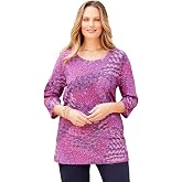 Catherines Suprema Feather Together Tee | Women's Plus Size