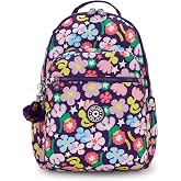 Kipling Women's Seoul Prt 15" Laptop Backpack, Durable, Roomy with Padded Shoulder Straps, Built-In Protective Sleeve