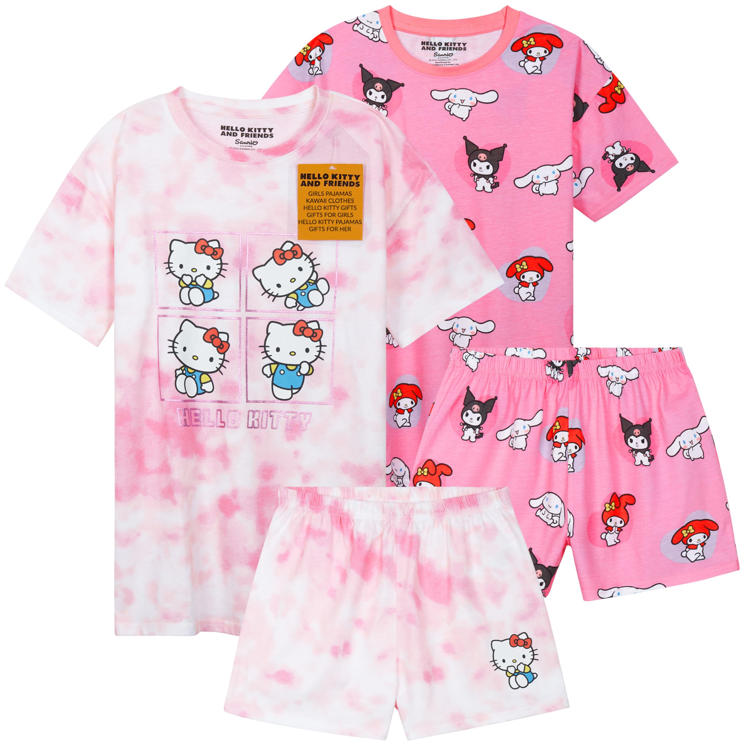 Get Trend Pajamas for Girls Teens Kawaii Short PJ