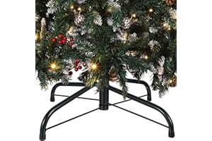 Tofficu Christmas Tree Stand for Artificial Tree Folding Metal Christmas Tree Stand 2 Inches in Diameter
