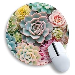 Gctriki Succulents Mouse Pad, Cute Small Mouse Pads