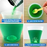 Blue Marble NATIONAL Crystal Growing Kit with Light-Up Display view 3