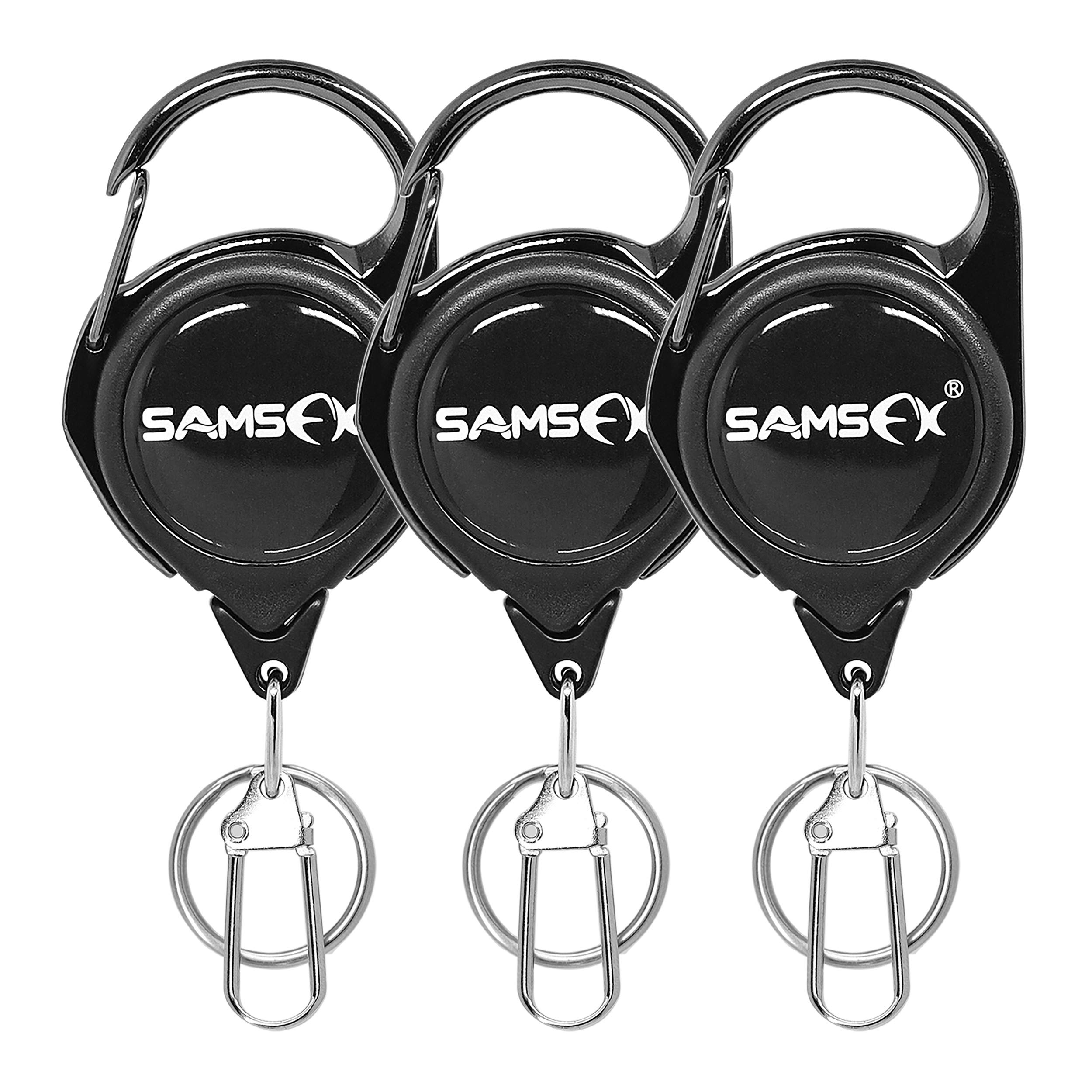 SAMSFX Fly Fishing Zinger Retractor for Gear Tools Holder (Zingers with Ordinary Clip)