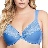 Glamorise Full Figure Plus Size Wonderwire Front-Closure Bra Underwire #1245