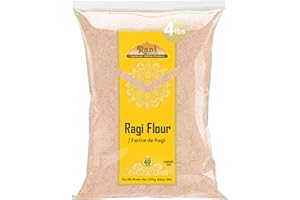 Rani Ragi (Finger Millet) Flour 64oz (4lbs) 1.81kg Bulk ~ All Natural | Vegan | Gluten Friendly | NON-GMO | Kosher | Indian O