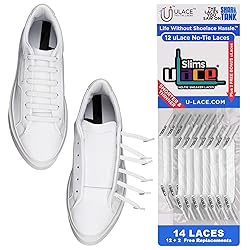 uLace Slims No-Tie Shoelaces - Elastic Shoe Laces